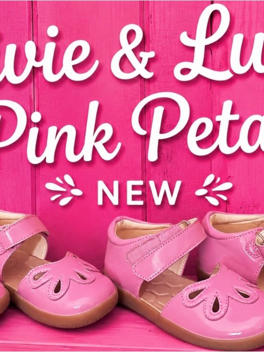 Livie & Luca Pink Patent Mary Jane Sandals Pink Petals New